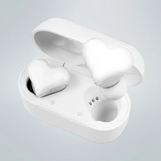 Heart-Shaped Bluetooth Headphones