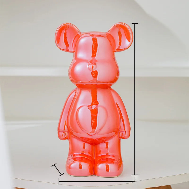 Aesthetic Bear Ceramic Statue