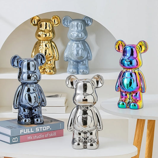 Aesthetic Bear Ceramic Statue