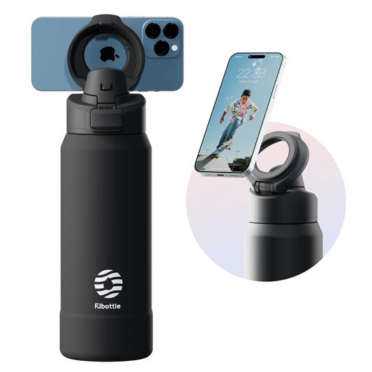 Water Bottle with Phone Holder