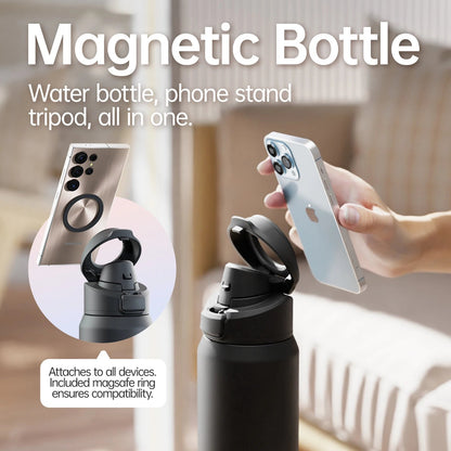 Water Bottle with Phone Holder