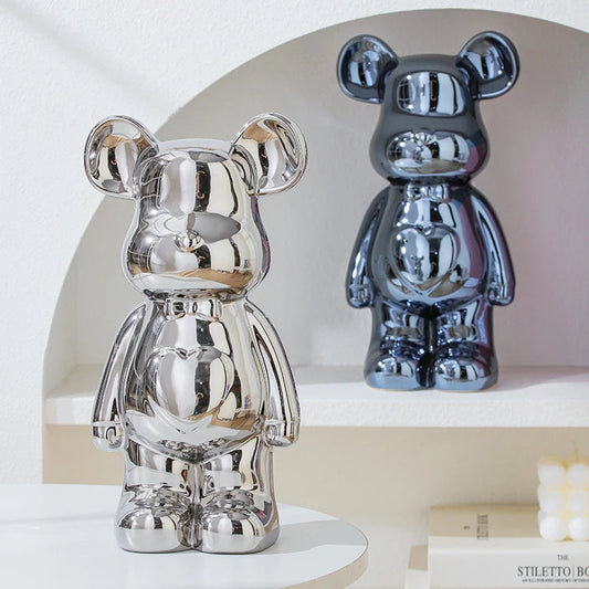 Aesthetic Bear Ceramic Statue
