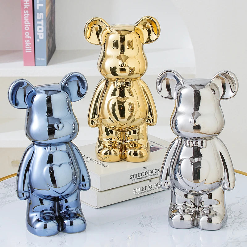 Aesthetic Bear Ceramic Statue