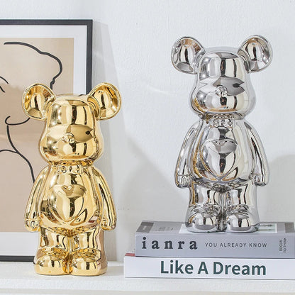 Aesthetic Bear Ceramic Statue