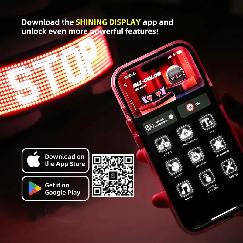 LED Display Helmet