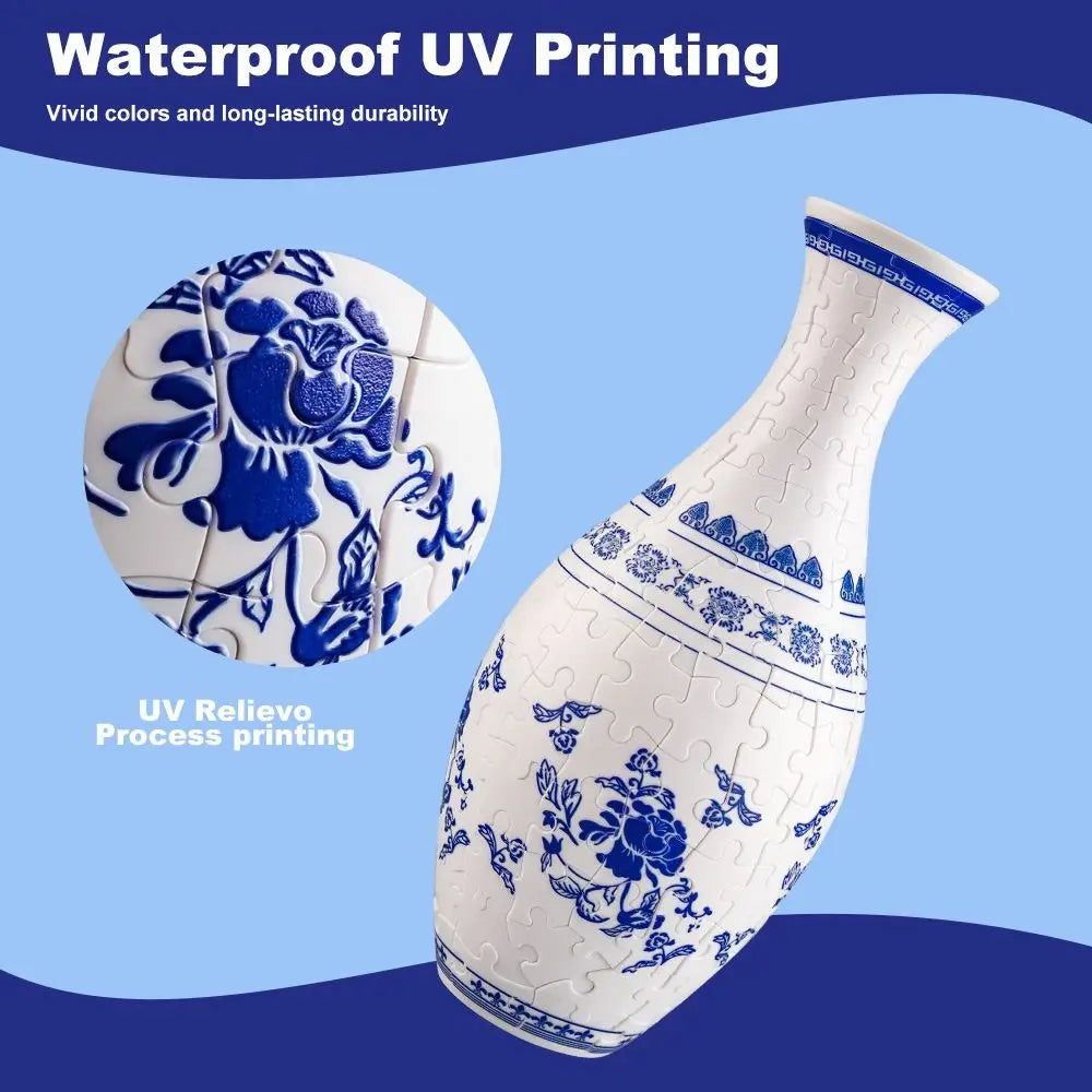 3D Vase Puzzle Decor