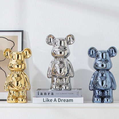 Aesthetic Bear Ceramic Statue