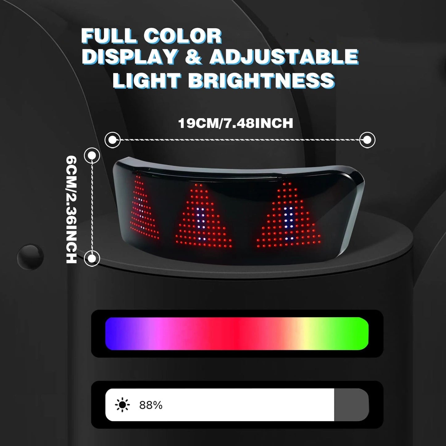 LED Display Helmet