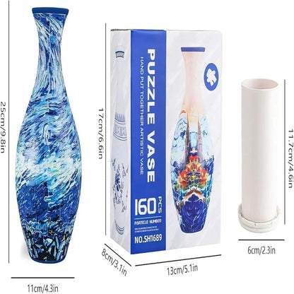 3D Vase Puzzle Decor