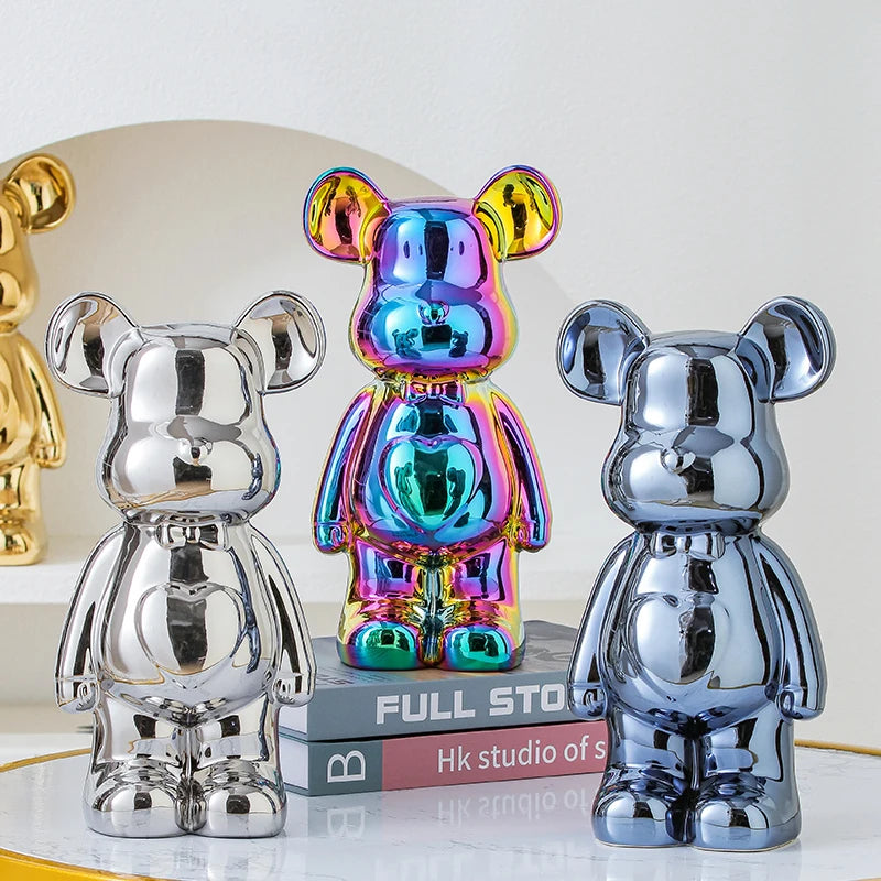 Aesthetic Bear Ceramic Statue