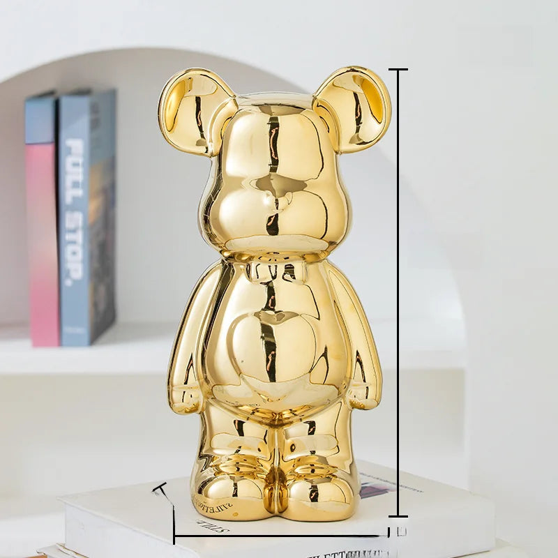Aesthetic Bear Ceramic Statue