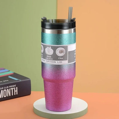 Water Bottle with Straw - Tumbler